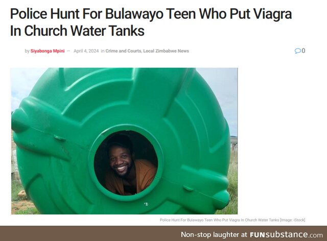 Police hunt for bulawayo teen who put viagra in church water tanks