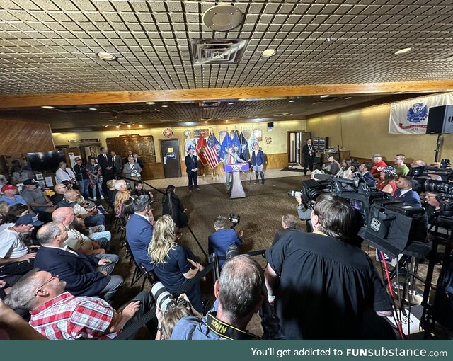 JD Vance hosts another pint-sized rally today in New Kensington, Pennsylvania