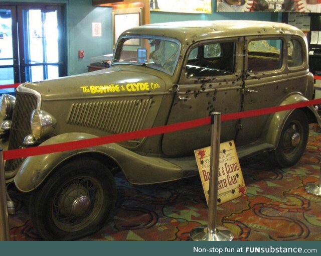 The notorious Ford V8 that belonged to infamous crime couple Bonnie and Clyde