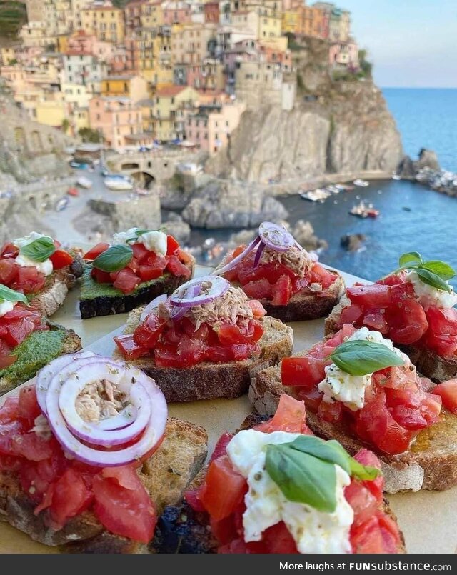 A snack in Cinque Terre- Italy