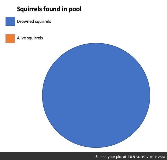 Squirrels can’t swim