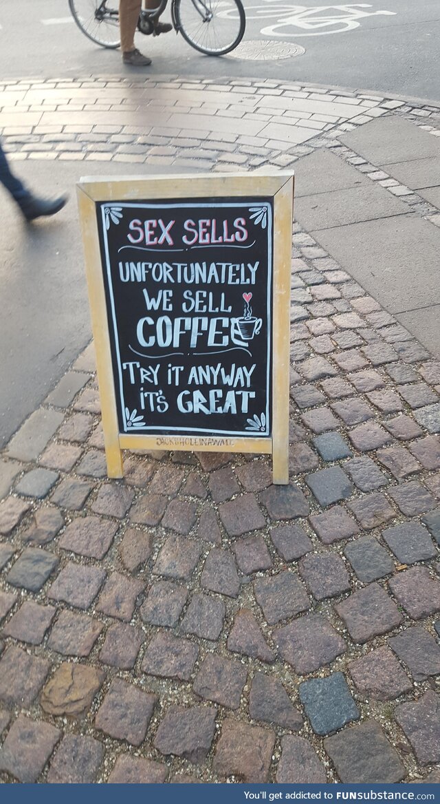 I was in Copenhagen, Denmark for the weekend with my family and we saw this sign