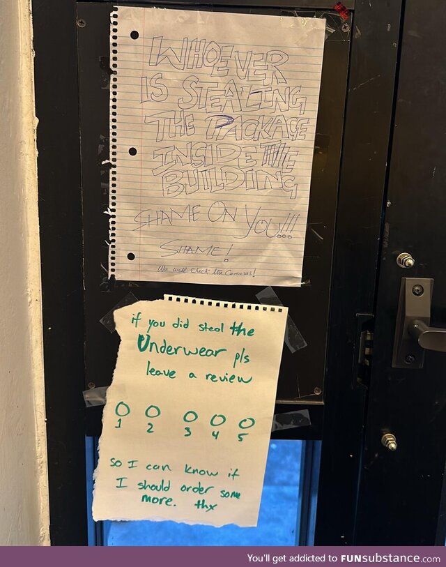 Someone has been stealing packages from my building