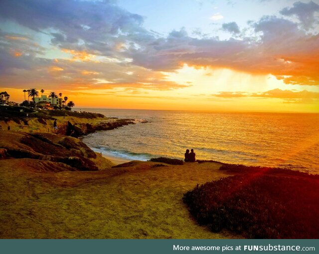 Sunset on La Jolla Cove