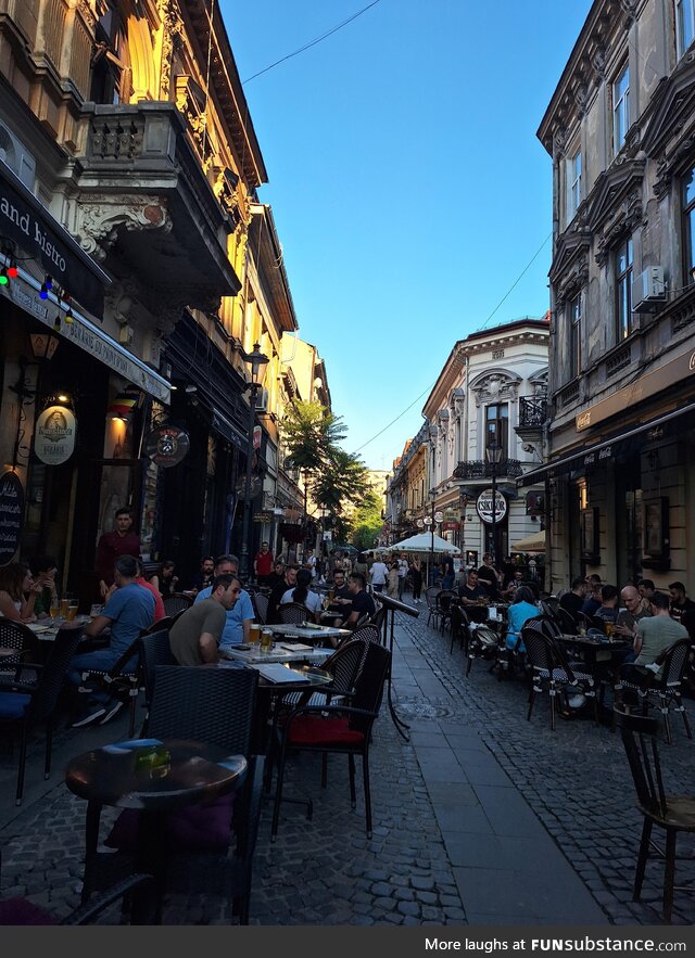 I started liking photography and took picturesof the historic centre of bucharest