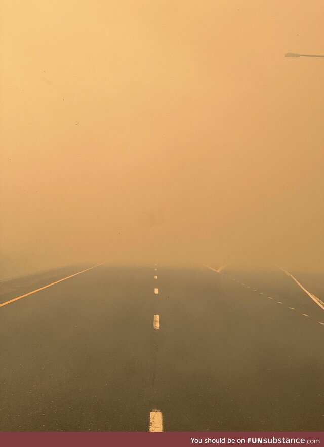 Spokane Gray Fire, Medical Lake, I-90 closed, 8/20. Not my picture