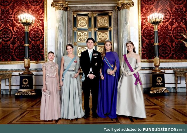 Four future Queens and a future King: Sweden, Norway, Denmark, Netherlands, Belgium