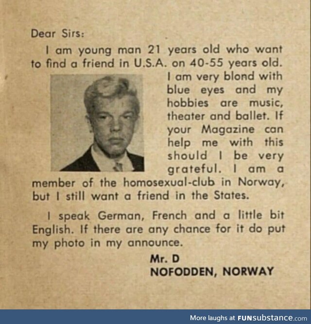 Looking for a sugar daddy in the 1950s