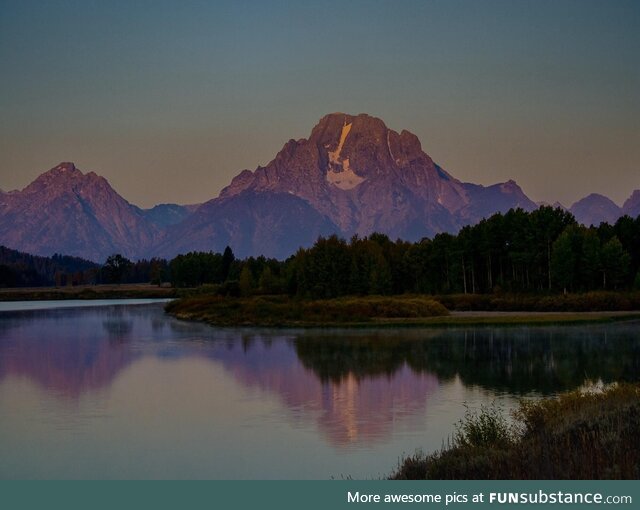 Sunrise over Mt. Moran, Grand Teton National Park