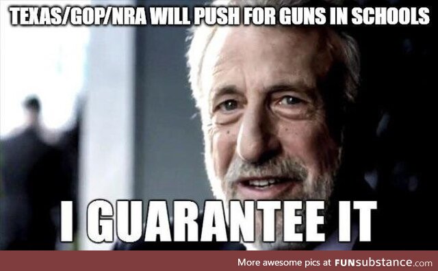 Because the answer to violence isn't reform; It's more guns. /s