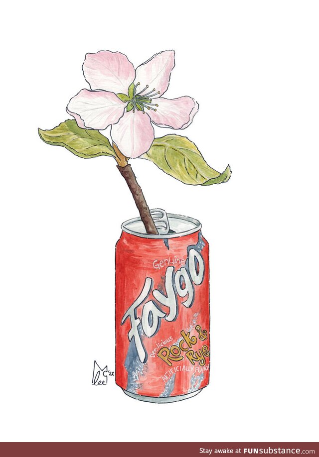 I'm watercolour painting FloweDrink combos to represent every American state. For