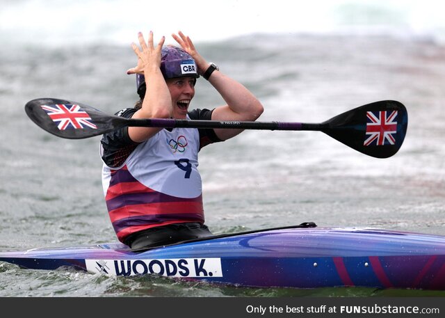 Coming last in Tokyo winning Bronze in Paris. Kimberley Woods wins Bronze in Women’s