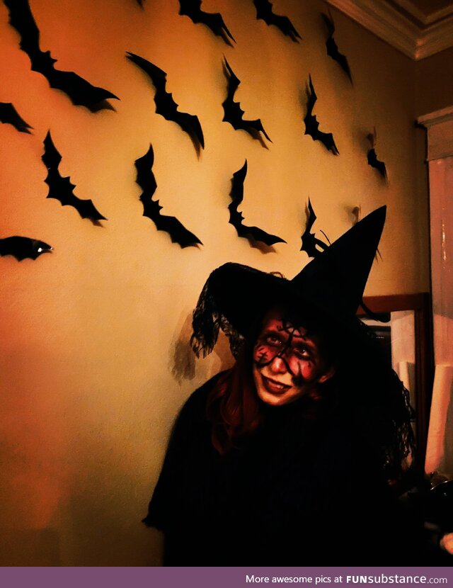 My wife's second Halloween ever! I think she nailed it!