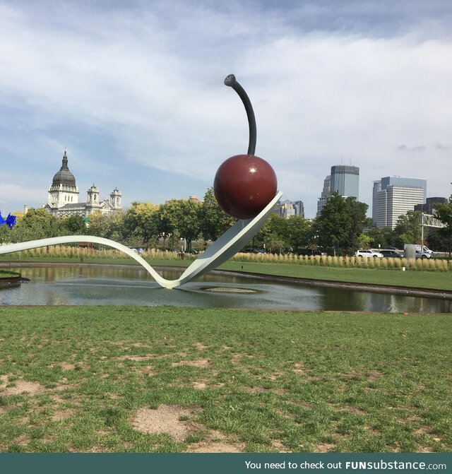 Sorry Norway, but Minneapolis’s giant spoon sculpture comes with a cherry on top