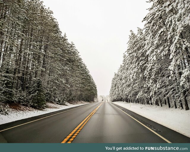 Northern Minnesota today. My state is best state