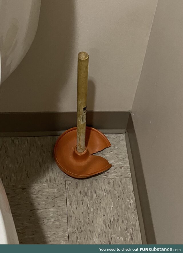 The plunger at my gastroenterologist has seen some shit.