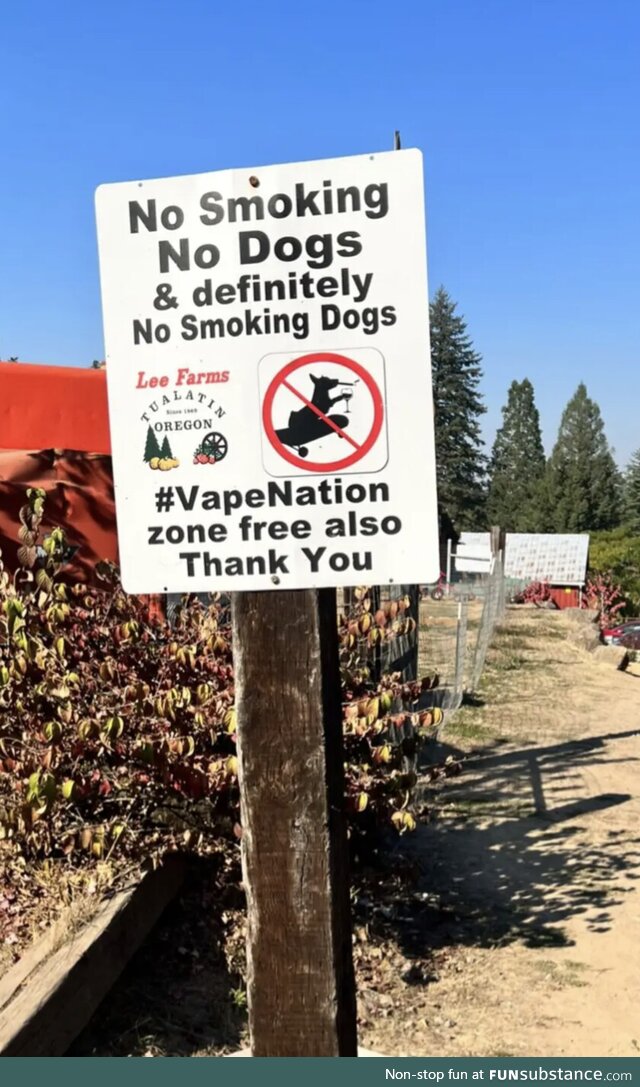 My friends recently visited a pumpkin patch. Seems strict