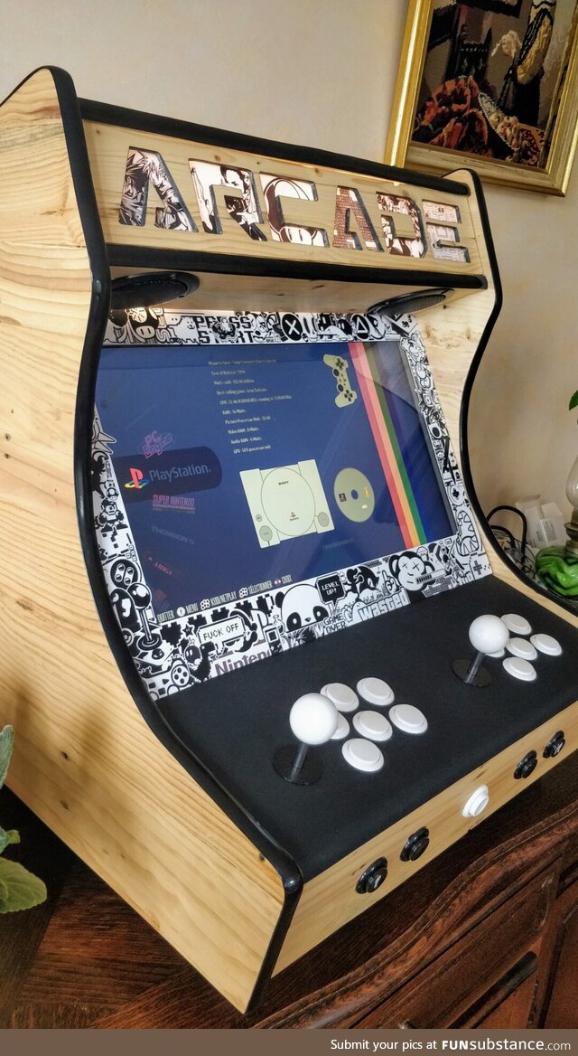 [OC] Hi people of . I made this bartop during a lockdown, and using pallet wood