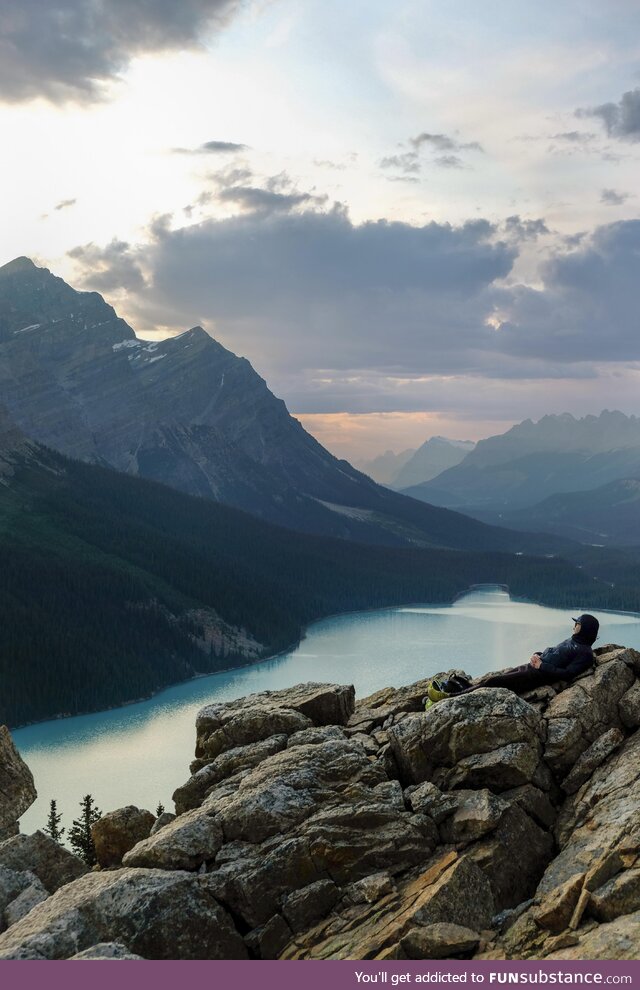 Banff National Park 7/5/2023. Didn’t notice the guy when I took the photo. If this is