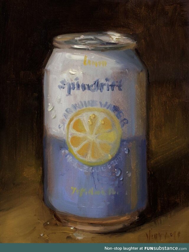 My oil painting of Lemon Sprindrift