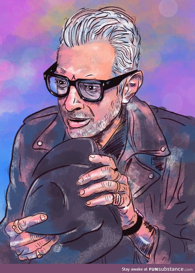 I painted Jeff Goldblum