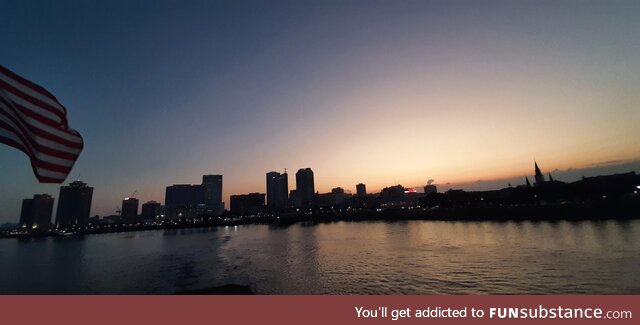 Sunset over New Orleans