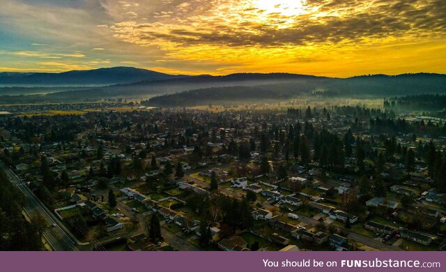 Spokane valley sunset