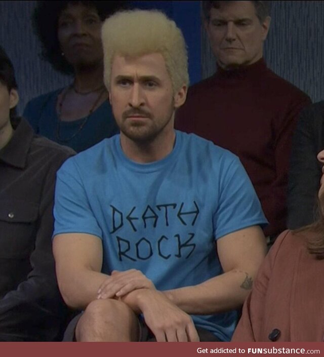 Ryan Gosling as Beavis from “Beavis and Butt-Head”