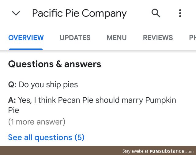 Shipping pies