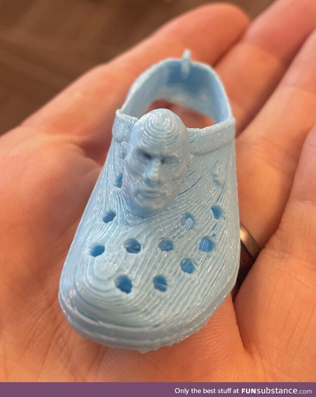 My students are carrying around 3D printed “Dwayne the Crock Johnsons”