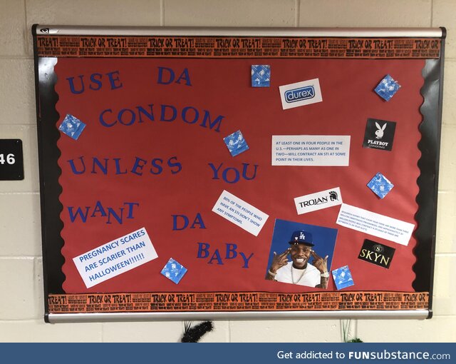 My RA just put this up. Honestly I’m impressed