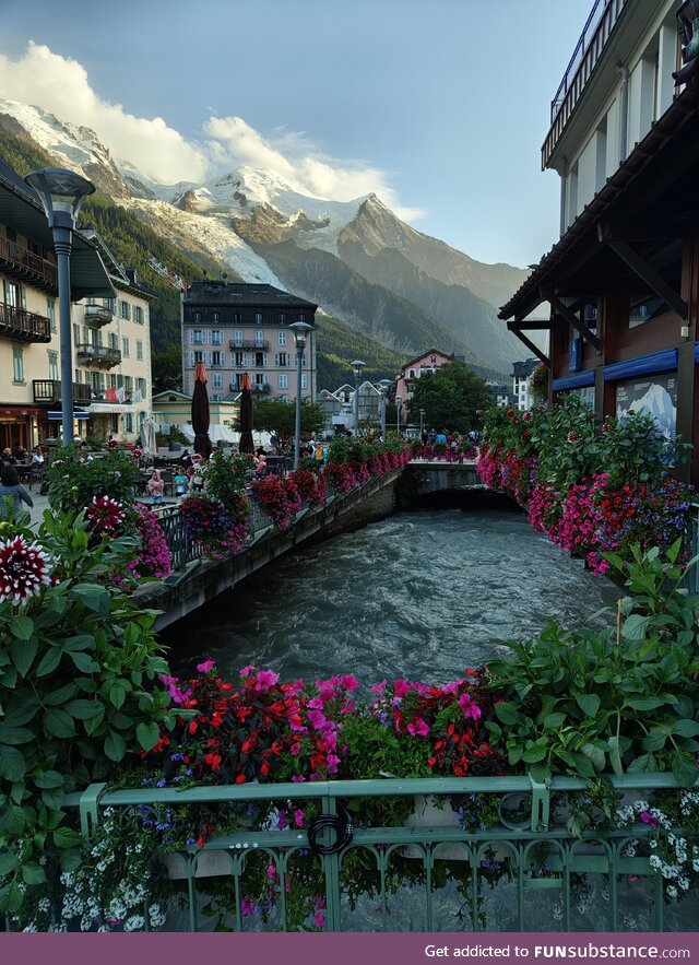 Unedited picture of Mont Blanc from Chamonix, France