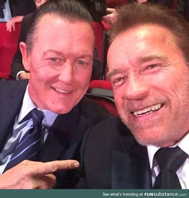 Robert patrick-arnold schwarzenegger terminator 2 reunion