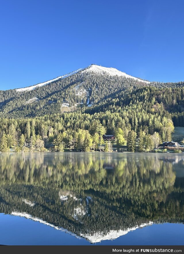 Morning mood at Erlaufsee in Austria