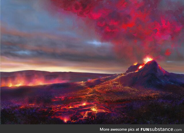 Smoking Lava painting, Their Fault