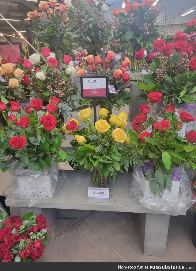 The price of these roses