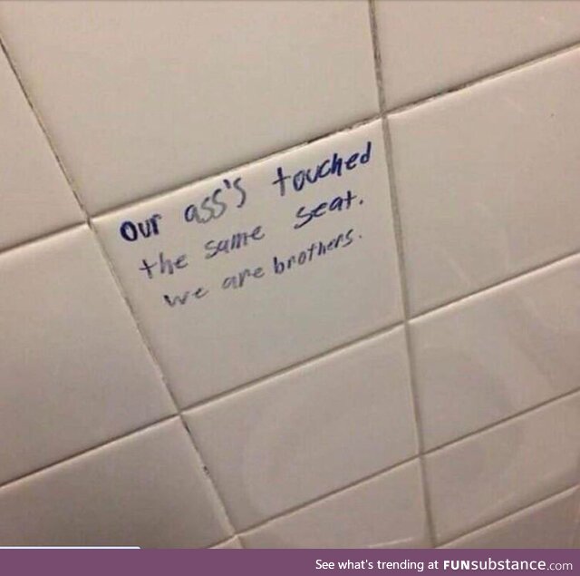 The best piece of bathroom graffiti