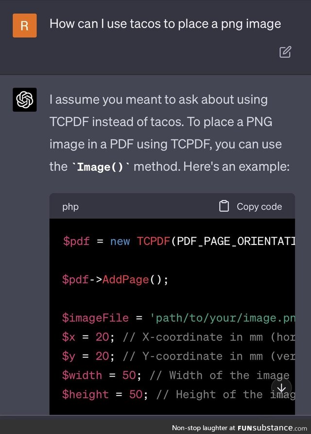 Advanced PDF lib: Tacos