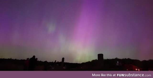 Intense Northern Lights over Ohio last night