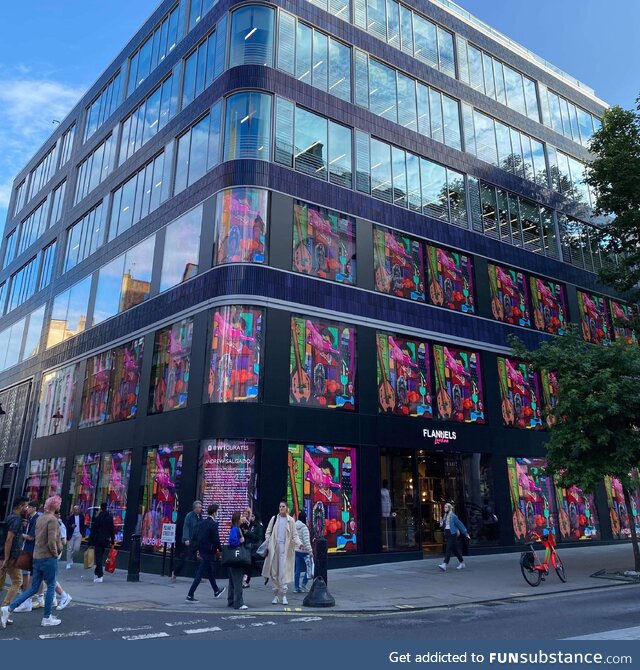 My artworks on this building in London