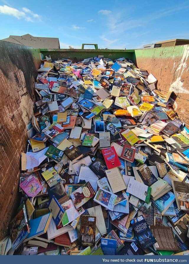 Josey Books and Records in Lubbock, TX threw out a crap ton of their books today