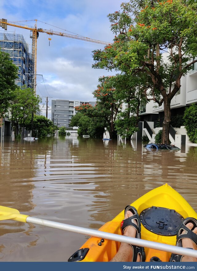 [OC] Catastrophic floods in Brisbane, Australia right now