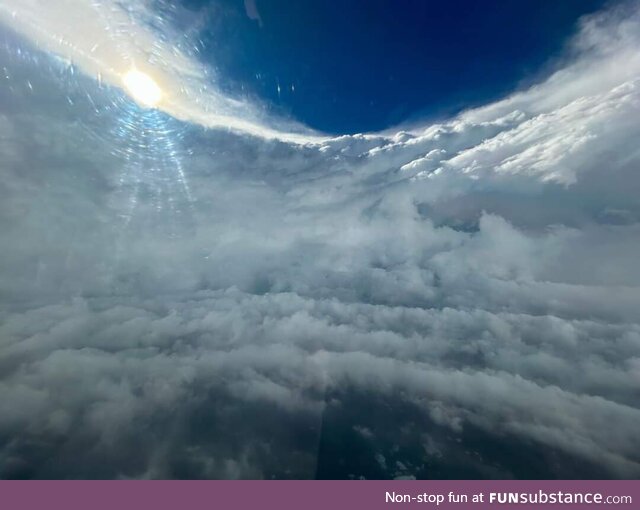 Calm Within the Storm: Inside the Eye (Center of the Storm) of Category 5 Hurricane Beryl