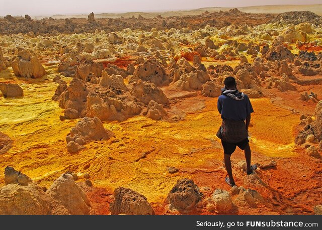 Alien landscapes on Earth