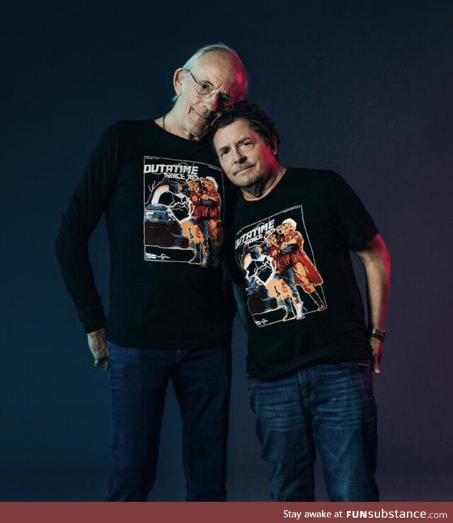 Christopher Lloyd and Michael J. Fox have launched a line of Back To The Future clothing