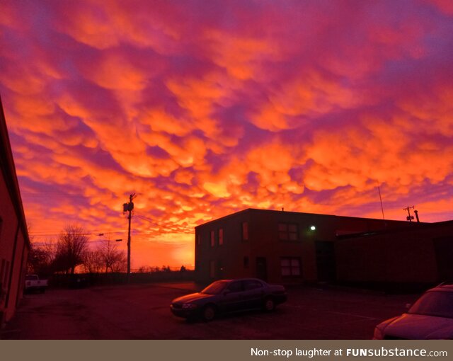 Wild clouds over Ohio this morning