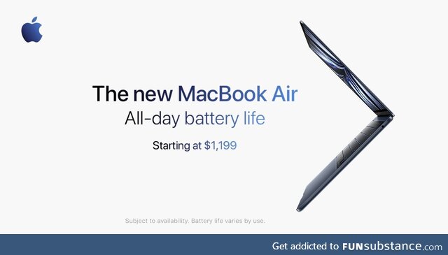 Introducing the new MacBook Air. Supercharged by M2. With impossibly thin design. All-day