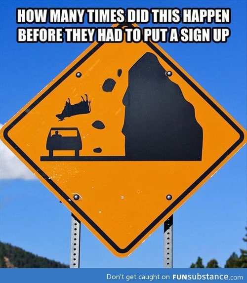 Behind every sign