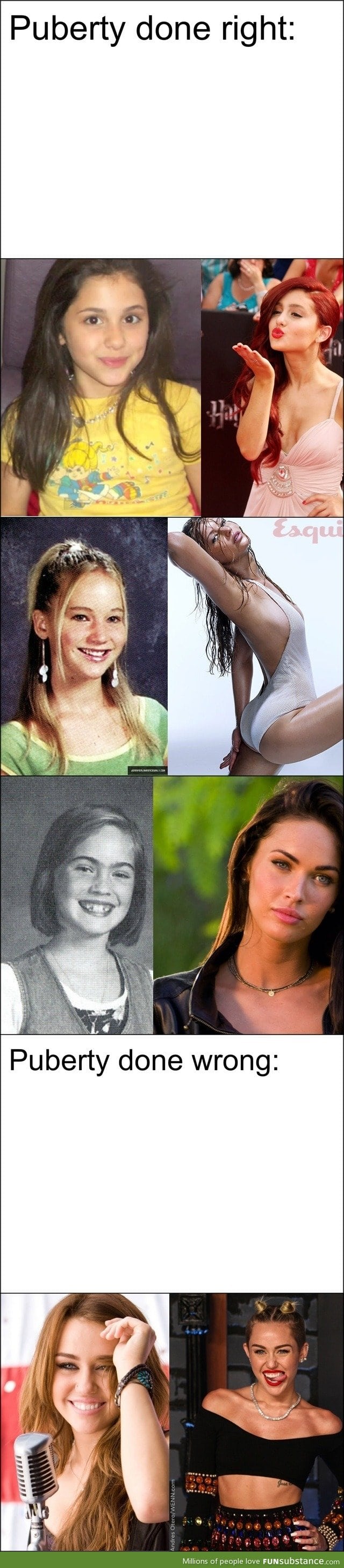 Puberty done right and wrong