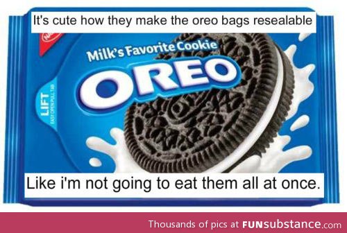 Resealable Oreo bags